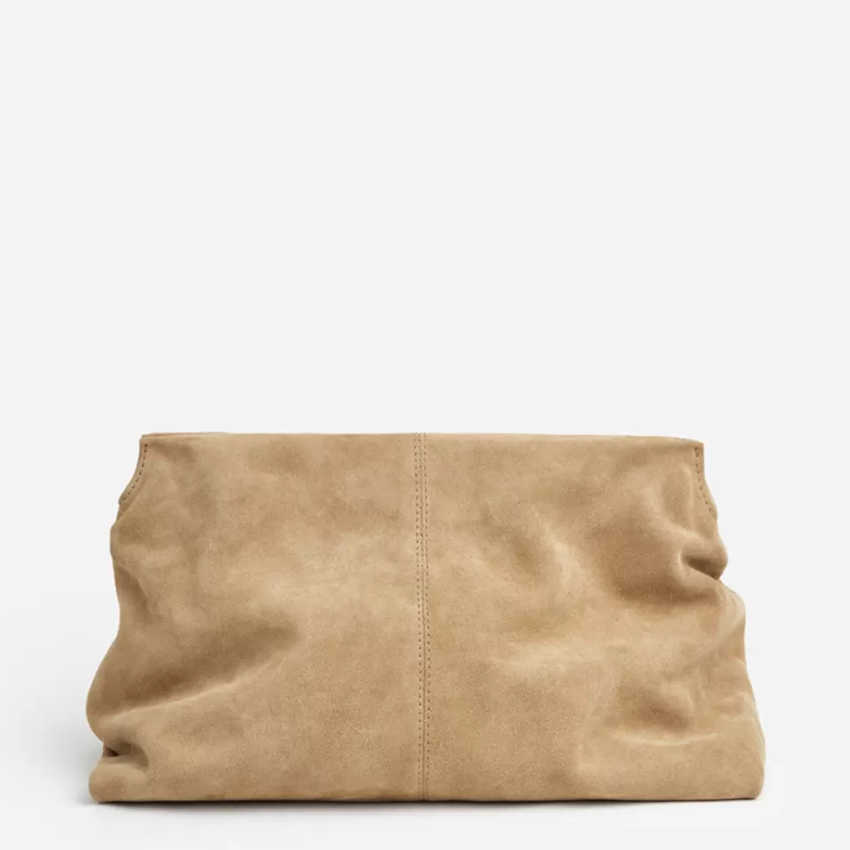 Flattered Clay Clutch Suede
