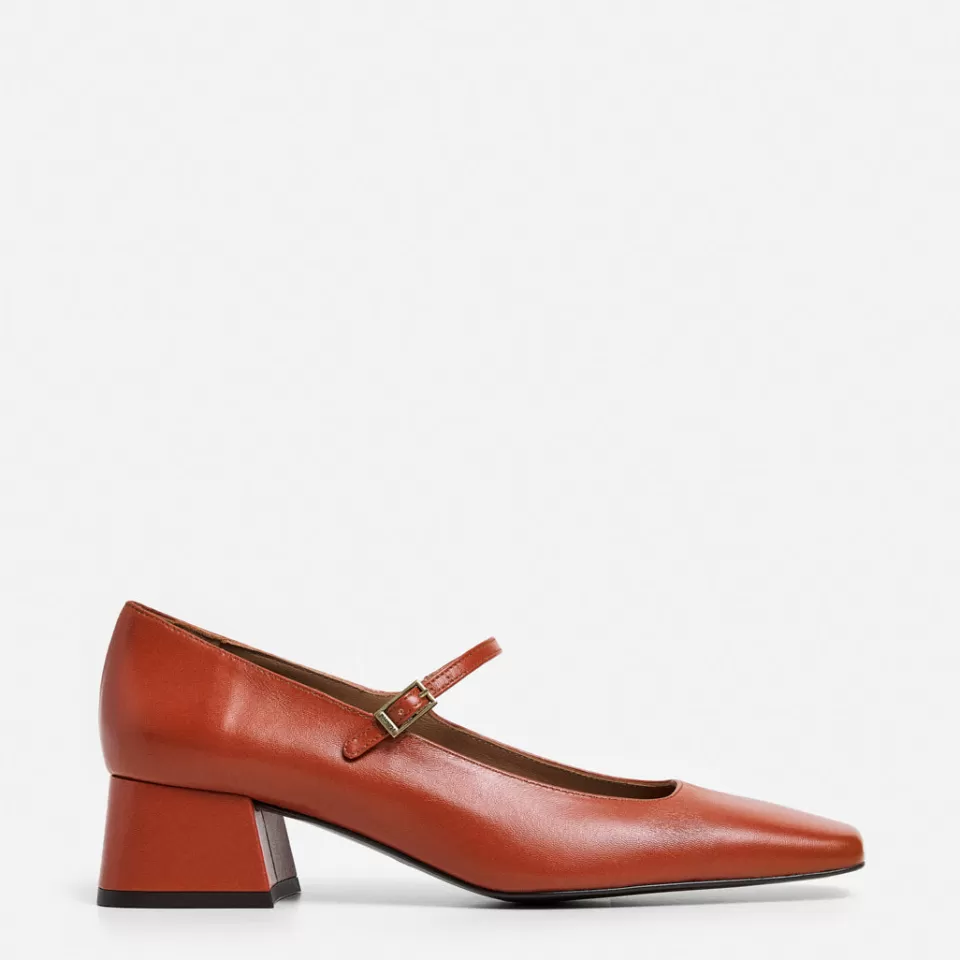 Flattered Evan Leather Red