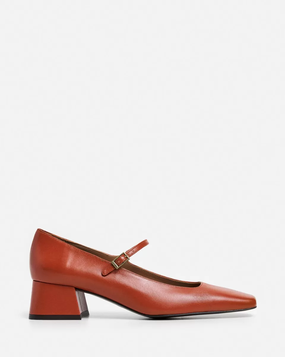 Flattered Evan Leather Red