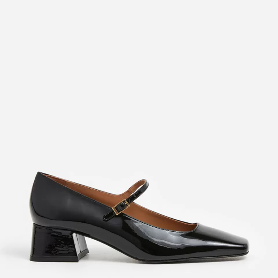 Flattered Evan Leather Black