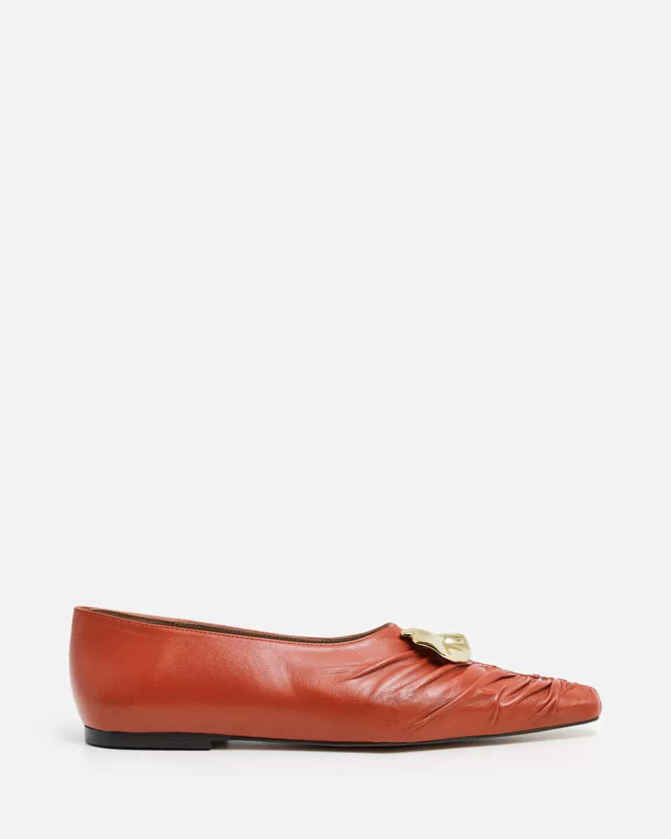 Flattered Florence Leather Red
