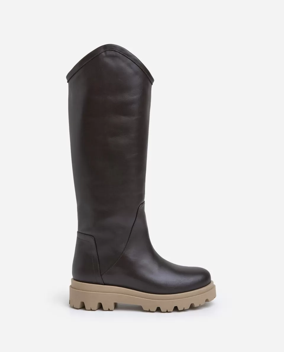 Flattered Leonore Leather Brown