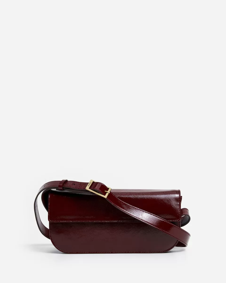 Flattered Lillie Shoulder Bag Leather Brick Red